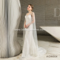 Champagne Lace elegant wedding dress Sleeves